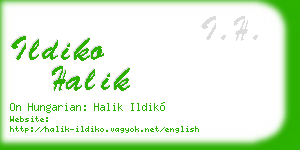 ildiko halik business card